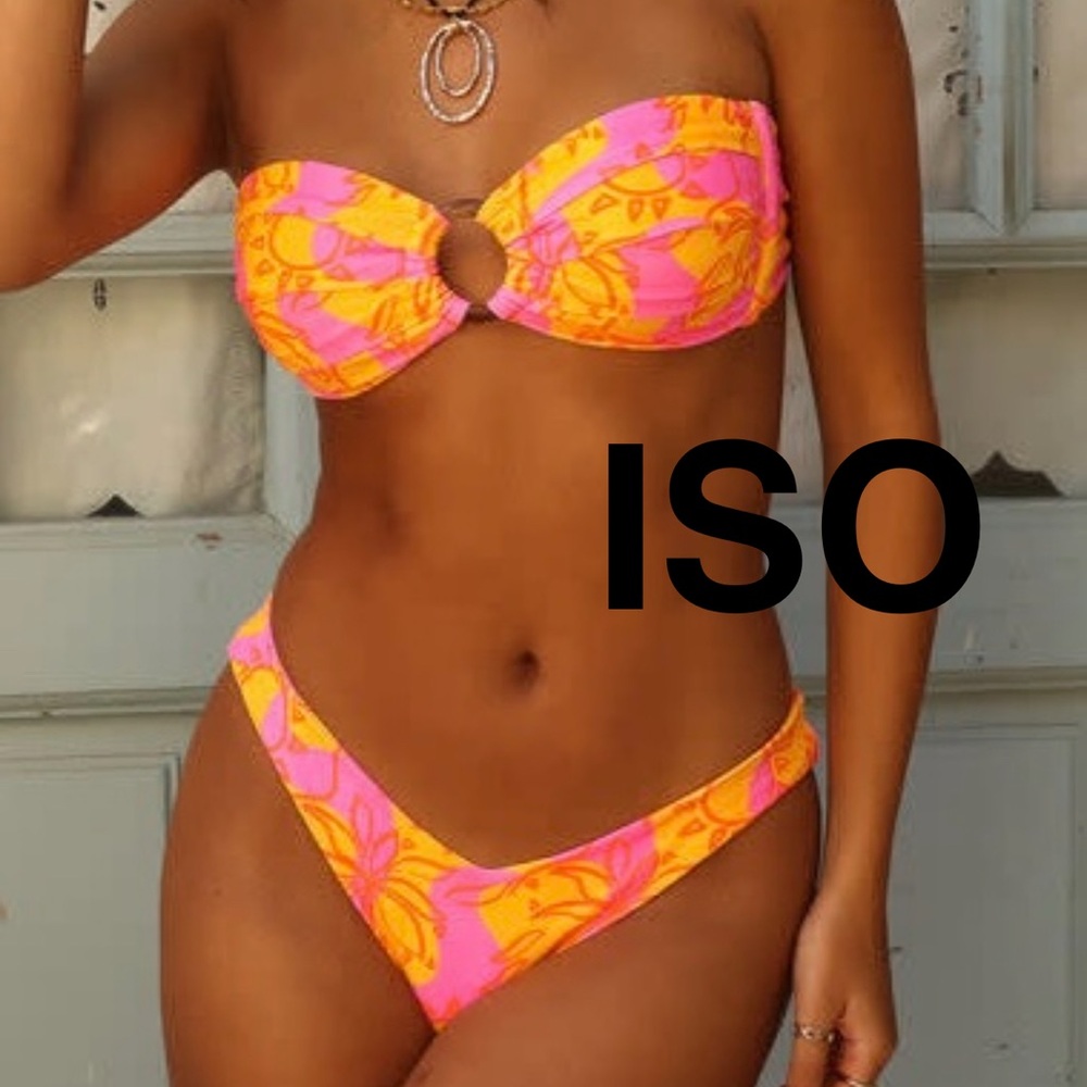Kulani kinis sangria swirl bikini set
